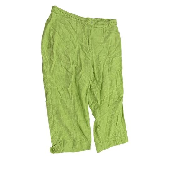 Lesile Fay Sport Lime Green "Options" Trousers Size 12 - Picture 1 of 5